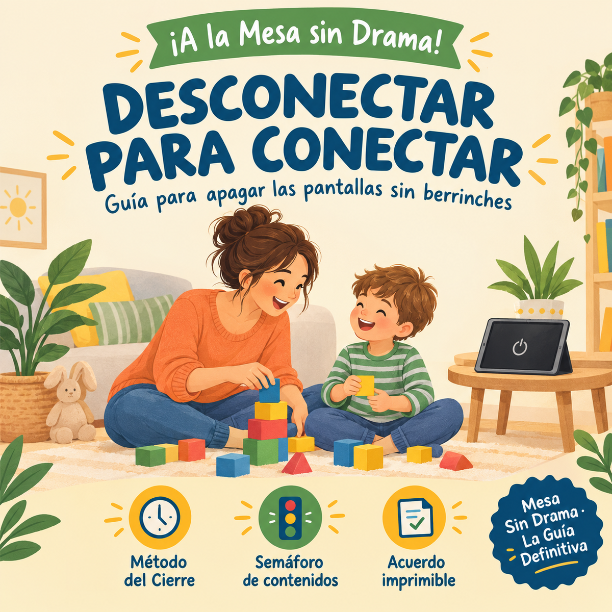 Desconectar para Conectar: Guía para Apagar las Pantallas sin Berrinches