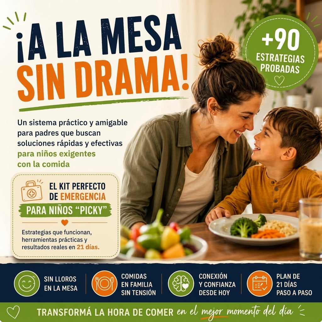 A la Mesa Sin Drama! El Kit de Emergencia Para Niños Picky