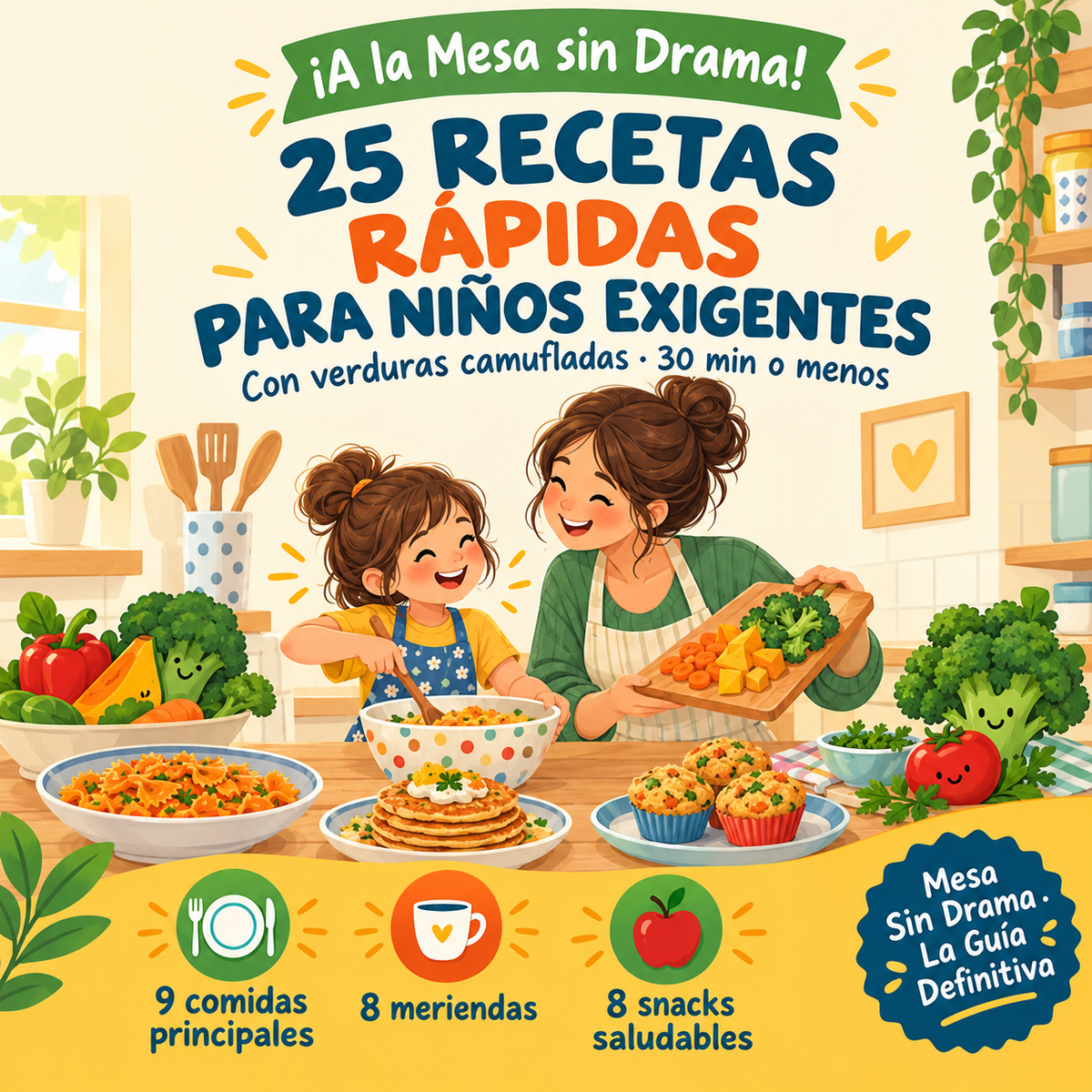 25 Recetas Rápidas para Niños Exigentes